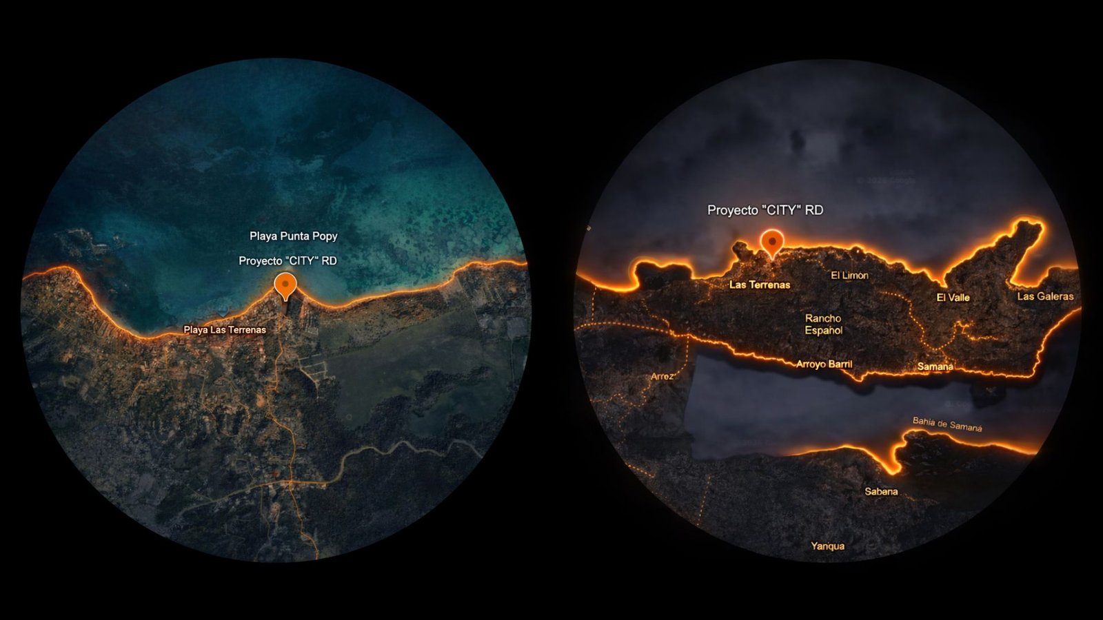 Ubicación de City Las Terrenas en República Dominicana